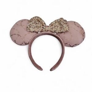 Sparkly Pink Mouse Ears Headband
